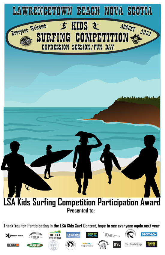 SURFING NOVA SCOTIA KIDS SURFING COMPETITION SURFING CANADA LAWRENCETOWN BEACH 